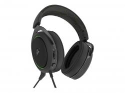 Слушалки CORSAIR HS50 PRO STEREO Gaming Headset Green EU Version