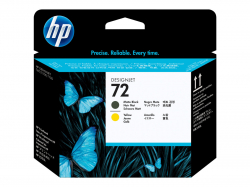 Касета с мастило HP 72 original printhead C9384A matte black and yellow standard capacity 1-pack