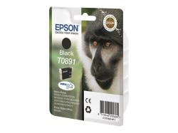 Касета с мастило EPSON T0891 ink cartridge black standard capacity 5.8ml 1-pack blister without alarm