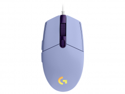 Мишка Геймърска мишка Logitech G102 LightSync, RGB, Оптична, Жична, USB, Лилав