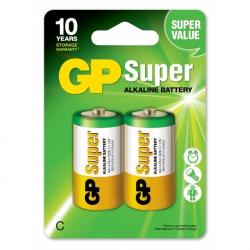 Батерия Алкална батерия GP SUPER LR14, 2 бр. в опаковка, 1.5V