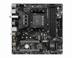 MSI-Main-Board-Desktop-B450-SAM4-4xDDR4-2xPCI-Ex16-3xPCI-Ex1-USB3.2-mATX