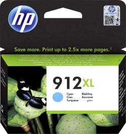 Касета с мастило HP Патрон 912XL, 3YL81AE, 825 страници-5%, Cyan