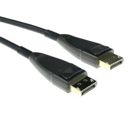 Кабел/адаптер ACT AK4031, DisplayPort 1.4 мъжко - DisplayPort 1.4 мъжко, 15 м, Черен