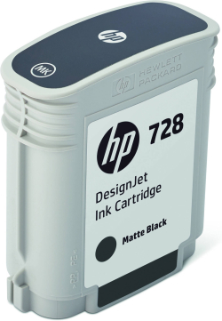 Касета с мастило HP 728 original 300-ml Matte Black Ink cartridge F9J68A