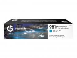 Касета с мастило HP 981Y original Extra High Yield Cyan PageWide Cartridge L0R13A