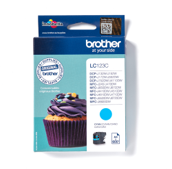 Касета с мастило BROTHER LC123C Ink cyan 600 pgs MFC-J4510DW