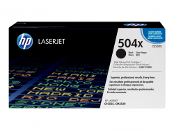 Тонер за лазерен принтер HP 504X original Colour LaserJet Toner cartridge CE250X black 10.500 pages