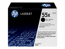 Тонер за лазерен принтер HP 55X original LaserJet Toner cartridge CE255X black standard capacity