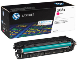 Тонер за лазерен принтер HP 508X оригинален, за HP Color LaserJet Enterprise M553, 9500 копия, магента
