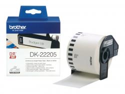 Хартия за принтер BROTHER P-Touch DK-22205 continue length paper 62mm x 30.48m