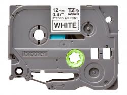Касета за етикетен принтер BROTHER P-Touch TZE-S231 black on white 12mm extra gluey