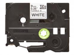 Касета за етикетен принтер BROTHER TZEFX221 9mm BLACK ON WHITE FLEXIBLE ID