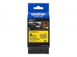 Аксесоар за принтер BROTHER P-Touch TZE-FX621 black on yellow 9mm