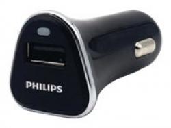 Кабел/адаптер Philips car charger - 2 USB ports, 5V-2.1A, USB cable incl