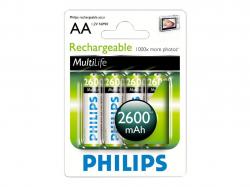 Батерия PHILIPS MULTILIFE AA 4-BLISTER NIMH 2600