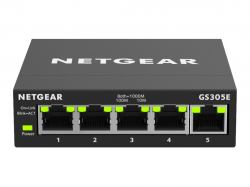 Комутатор/Суич NETGEAR 5-Port Gigabit Ethernet Smart Managed Plus Switch for SMB Metal Case
