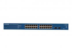 Комутатор/Суич NETGEAR ProSafe 24-Gigabit Smart 2 SFP fanl