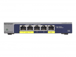 Комутатор/Суич NETGEAR 5 Port Gigabit Plus Switch with PoE - Desktop 2 PoE 802.3af up to 19w PoE