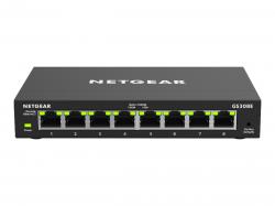Комутатор/Суич NETGEAR 8-Port Gigabit Smart Managed Plus Switch for SMB Metal Case Fanless