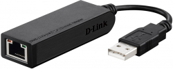 Мрежова карта/адаптер D-LINK DUB-E100, 100MBit, USB2.0, Черен