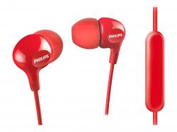 Слушалки Philips In-ear headphones with mic 8.6mm  red