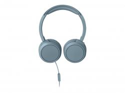 Слушалки PHILIPS Headphones with mic blue 32mm speaker