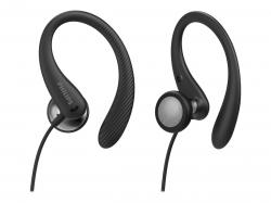 Слушалки PHILIPS InEar Earhook Headphones Black 15mm