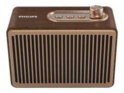 Мултимедиен продукт Philips Bluetooth portable speaker 4W, Vintage wooden cabinet, 10 hours of play time