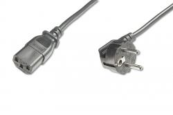 Кабел/адаптер ASSMANN AK-440109-008-S :: DIGITUS захранващ кабел, Schuko към IEC C13, 0.75 мм