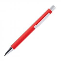Канцеларски продукт Химикалка Draco Chrome, метална, червена