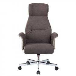 Директорски стол Vinse, текстил, Tilt механизъм, до 120 kg, бежово-кафяв