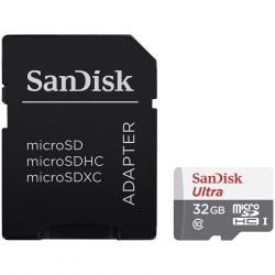 SD/флаш карта SanDisk Ultra Light microSDHC + SD Adapter 32GB 100MB-s Class 10