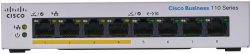 Комутатор/Суич CISCO CBS110, 8x 1000Mbps, 4x PoE, 32W, 802.3af