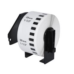 Касета за етикетен принтер Makki съвместими етикети Brother DK-22225 - 38mm x 30.48m, Black on White