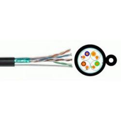 Инсталационен меден кабел  FTP/M Cat5e 24AWG CU - меден с носещо въже, макара 305m