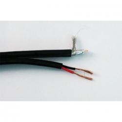 Коаксиален кабел Коаксиален кабел RG59 CU + 2x0,75mm CCA ЧЕРЕН