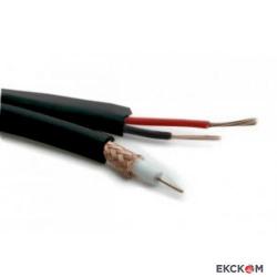 Коаксиален кабел Коаксиален кабел RG59 CU + 2x0,50mm CU - ЧЕРЕН