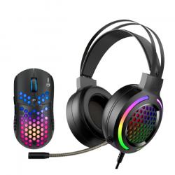 Мишка Marvo Gaming COMBO MH01 Black 2-in-1 - Headset, Mouse - RGB - MARVO-MH01BK