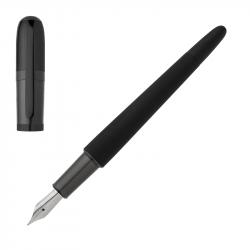 Hugo Boss Писалка Contour, в кутия, черна