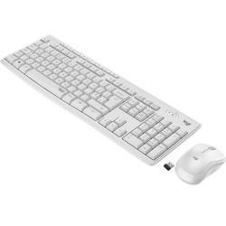 Клавиатура Keyboard Logitech Wireless Desk MK295 Silent Бяла на най-ниска цени