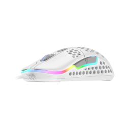Мишка Геймърска мишка Xtrfy M42 White, RGB, Бял