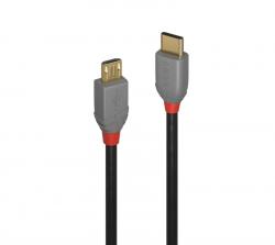 Кабел/адаптер LINDY LNY-36891 :: USB 2.0 кабел, Anthra Line, Type C-Micro-B, M-M, 1.0 м