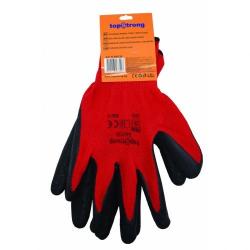Ръкавици червено трико / черен латекс TS