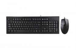 Клавиатура A4 KR-8572 DESKTOP BLACK BG, Черна