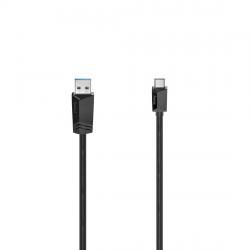 Кабел/адаптер Кабел HAMA USB-C мъжко-USB-A мъжко, USB 3.2 Gen 1, 5Gbit-s, 0.75 м., Черен