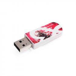 USB флаш памет Verbatim USB флаш памет Mini Graffiti, USB 2.0, 32 GB, червена