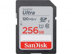 SD/флаш карта SANDISK Ultra SDHC, 256GB, Class 10, U1, 120 Mb-s