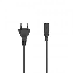 Кабел/адаптер Захранващ кабел HAMA Euro Plug, 2-Pin(IEC C7) женско, 2.5 m, Черен