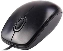 Мишка Logitech М90, жична, с кабел, оптична, черен цвят